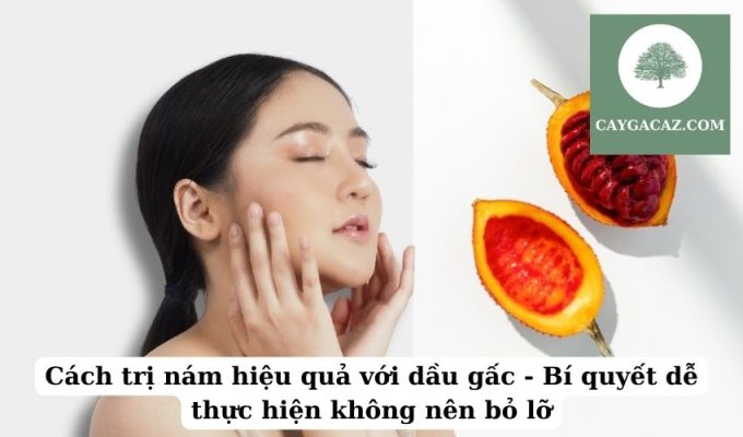 Cách trị nám hiệu quả với dầu gấc - Bí quyết dễ thực hiện không nên bỏ lỡ