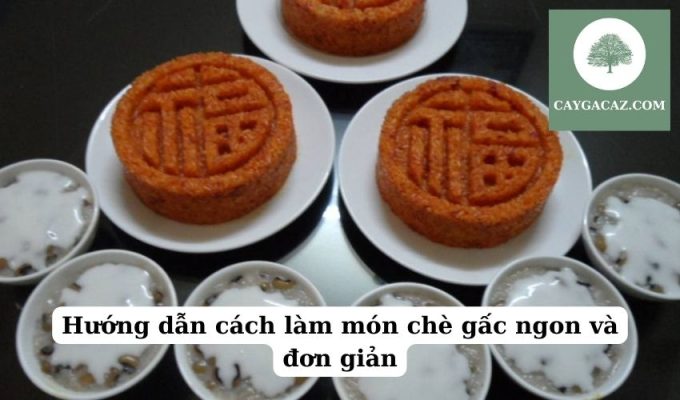 Hướng dẫn cách làm món chè gấc ngon và đơn giản